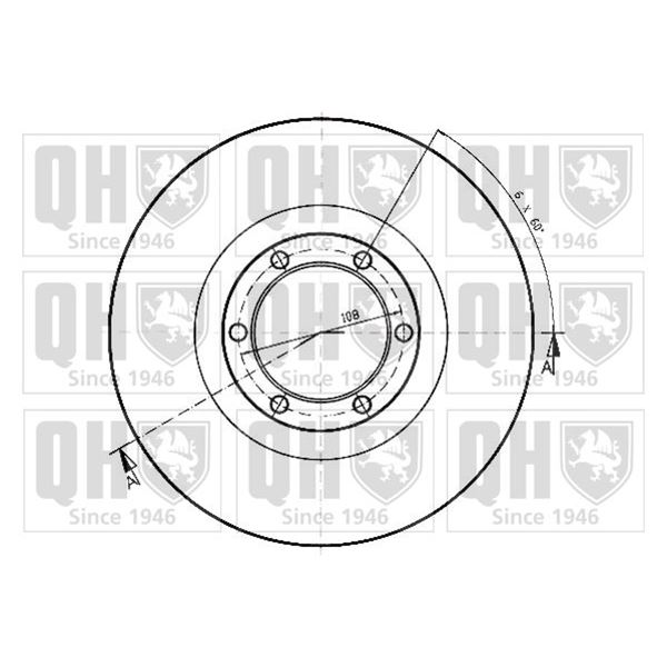 1 disque de frein avant Quinton Hazell BDC3916
