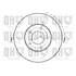 1 disque de frein avant Quinton Hazell BDC4414