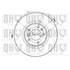 1 disque de frein avant Quinton Hazell BDC4561