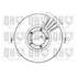 1 disque de frein avant Quinton Hazell BDC4584