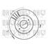 1 disque de frein avant Quinton Hazell BDC4621