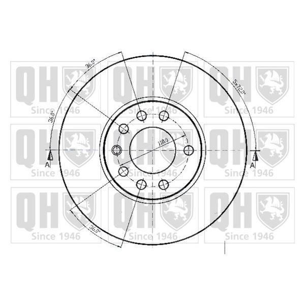1 disque de frein Quinton Hazell BDC4678