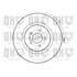 1 disque de frein avant Quinton Hazell BDC4683