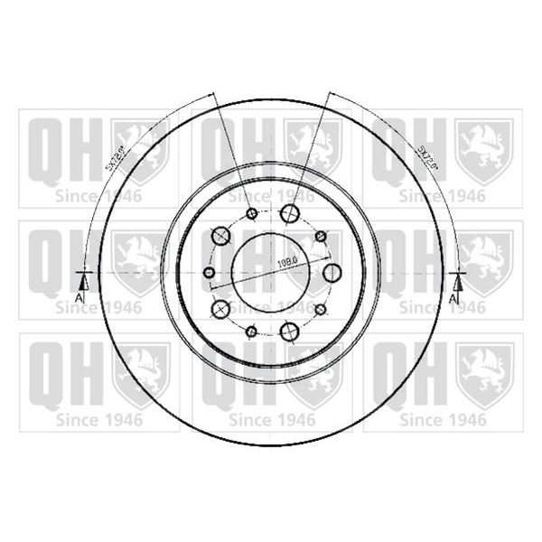 1 disque de frein avant Quinton Hazell BDC4810