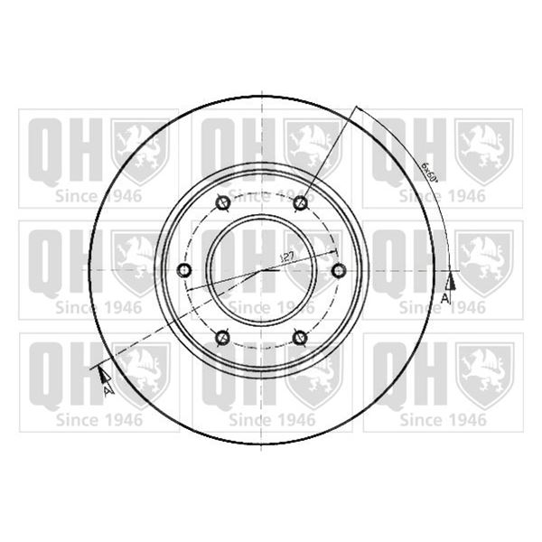 1 disque de frein avant Quinton Hazell BDC4945