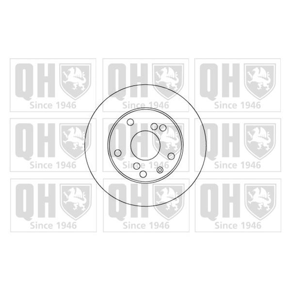 1 disque de frein avant Quinton Hazell BDC5007