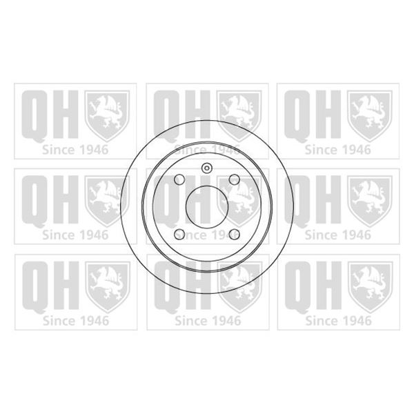 1 disque de frein arrière Quinton Hazell BDC5008