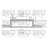 1 disque de frein avant Quinton Hazell BDC5040