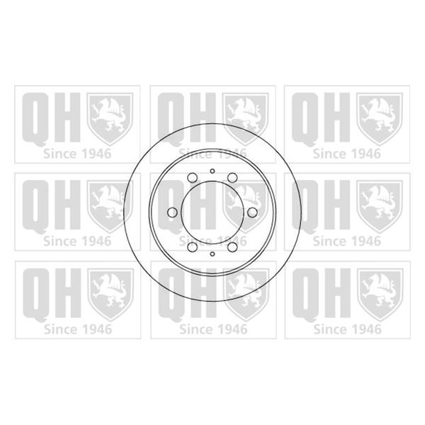 1 disque de frein arrière Quinton Hazell BDC5109