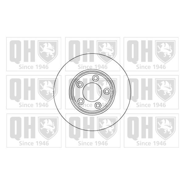 1 disque de frein avant Quinton Hazell BDC5119