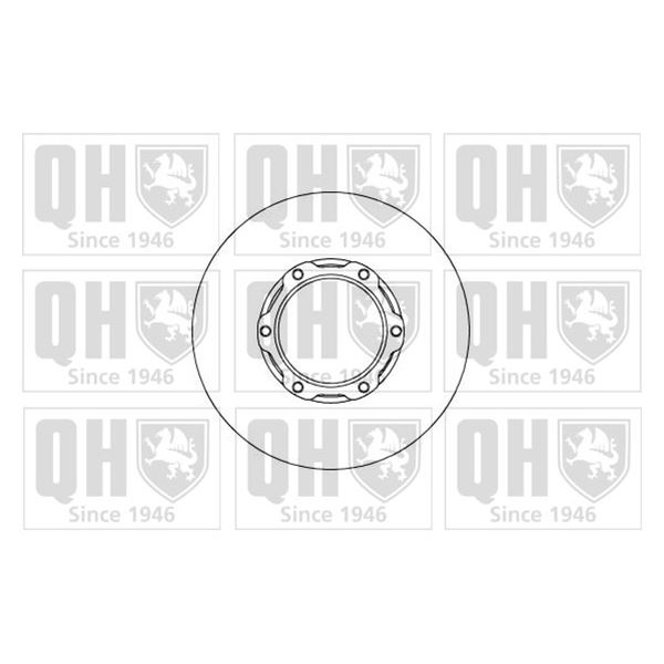 1 disque de frein avant Quinton Hazell BDC5124