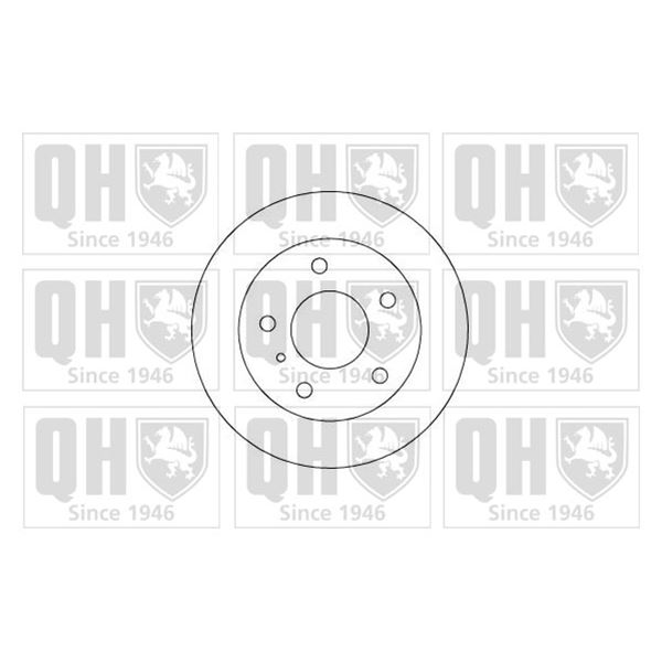 1 disque de frein arrière Quinton Hazell BDC5173