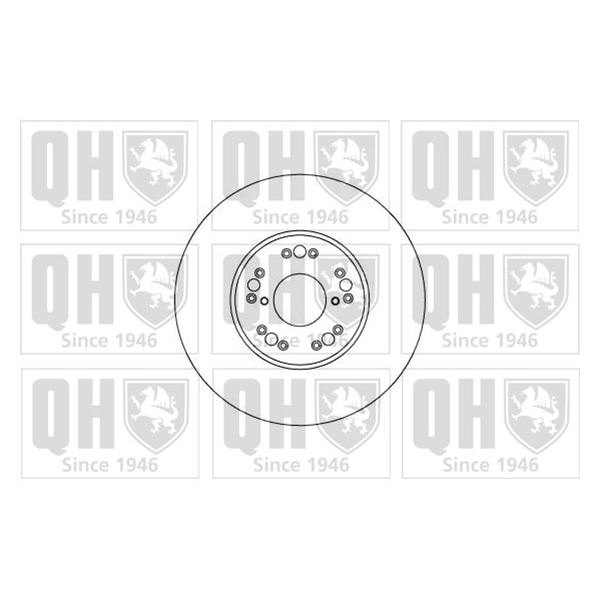 1 disque de frein avant Quinton Hazell BDC5188
