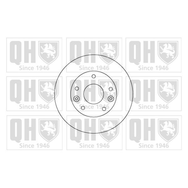 1 disque de frein avant Quinton Hazell BDC5203