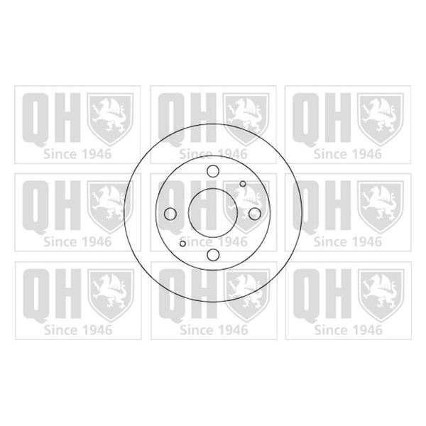 1 disque de frein avant Quinton Hazell BDC5205