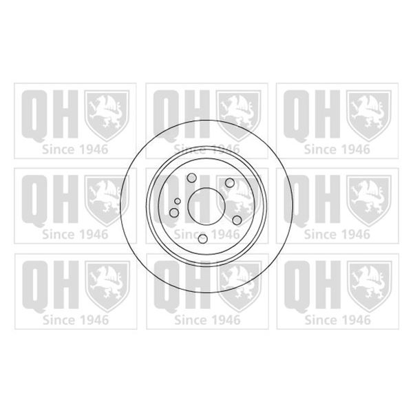 1 disque de frein arrière Quinton Hazell BDC5209