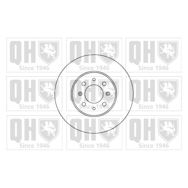 1 disque de frein avant Quinton Hazell BDC5211