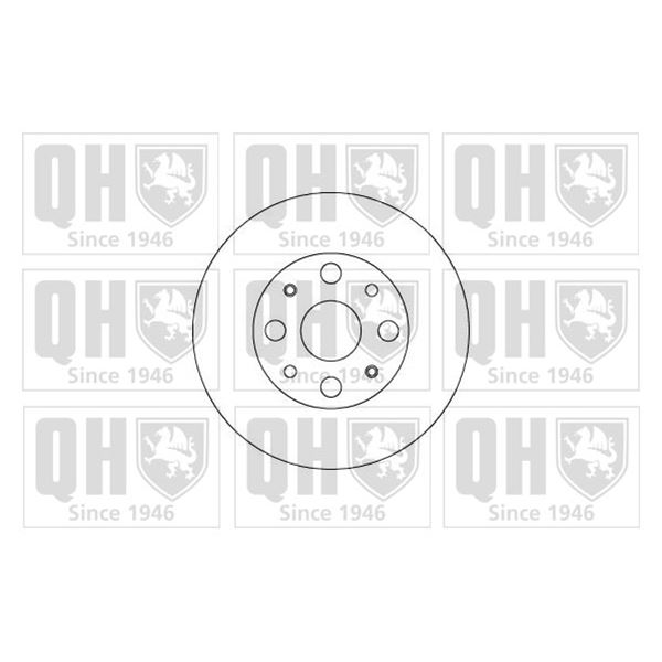 1 disque de frein avant Quinton Hazell BDC5212