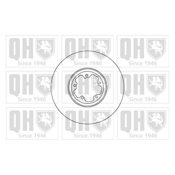 1 disque de frein avant Quinton Hazell BDC5214