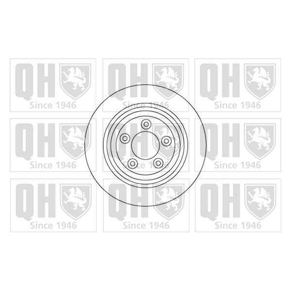 1 disque de frein arrière Quinton Hazell BDC5225