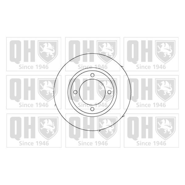 1 disque de frein avant Quinton Hazell BDC3172