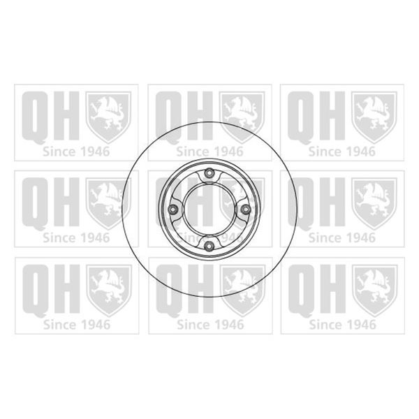 1 disque de frein avant Quinton Hazell BDC3333