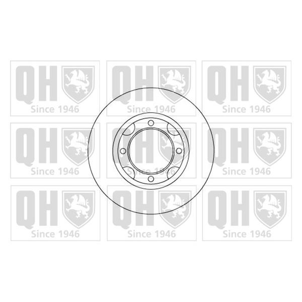 1 disque de frein avant Quinton Hazell BDC3345