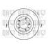 1 disque de frein avant Quinton Hazell BDC3430