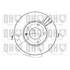 1 disque de frein avant Quinton Hazell BDC3478