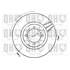 1 disque de frein avant Quinton Hazell BDC3529