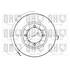 1 disque de frein avant Quinton Hazell BDC3533
