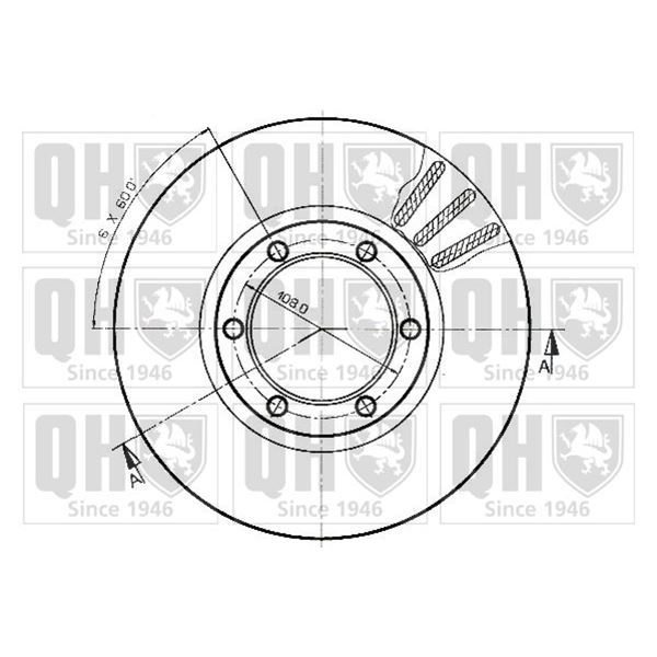 1 disque de frein avant Quinton Hazell BDC3537
