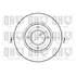 1 disque de frein avant Quinton Hazell BDC3576
