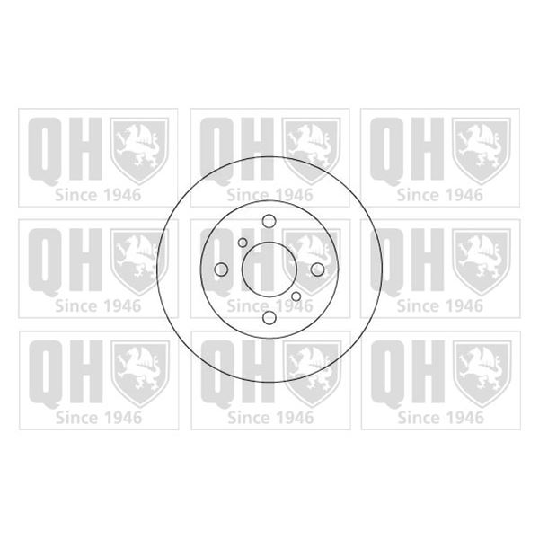 1 disque de frein avant Quinton Hazell BDC3700