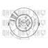 1 disque de frein avant Quinton Hazell BDC3704