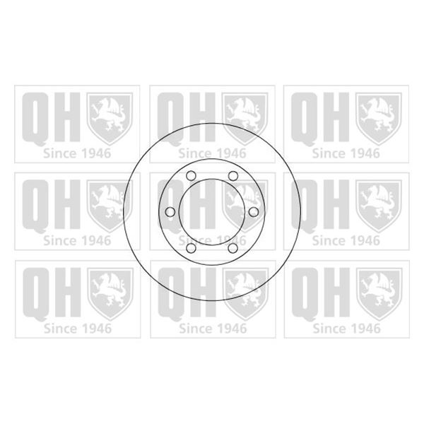 1 disque de frein avant Quinton Hazell BDC3781