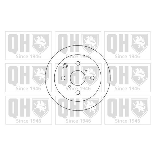 1 disque de frein arrière Quinton Hazell BDC3904