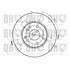 1 disque de frein avant Quinton Hazell BDC4638