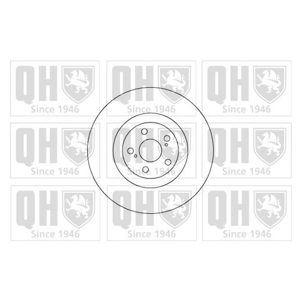 1 disque de frein avant gauche Quinton Hazell BDC5114