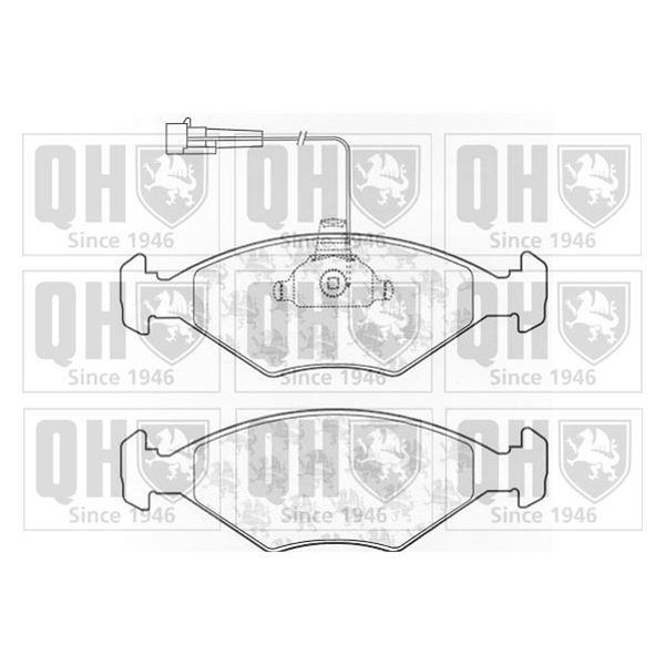 4 plaquettes de frein avant Quinton Hazell BP1014