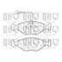 4 plaquettes de frein avant Quinton Hazell BP1014