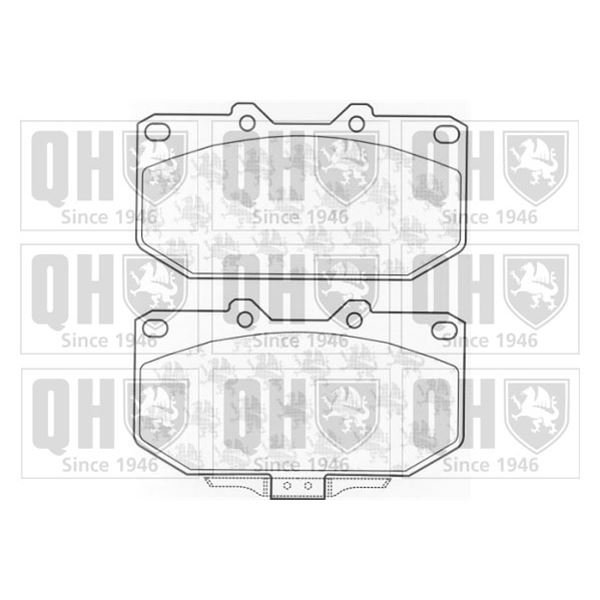 4 plaquettes de frein avant Quinton Hazell BP1016
