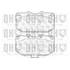 4 plaquettes de frein avant Quinton Hazell BP1016