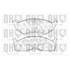 4 plaquettes de frein avant Quinton Hazell BP1031