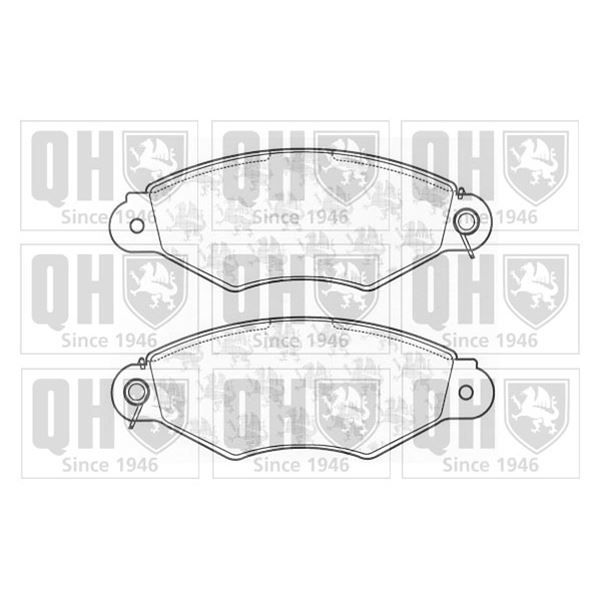 4 plaquettes de frein avant Quinton Hazell BP1067