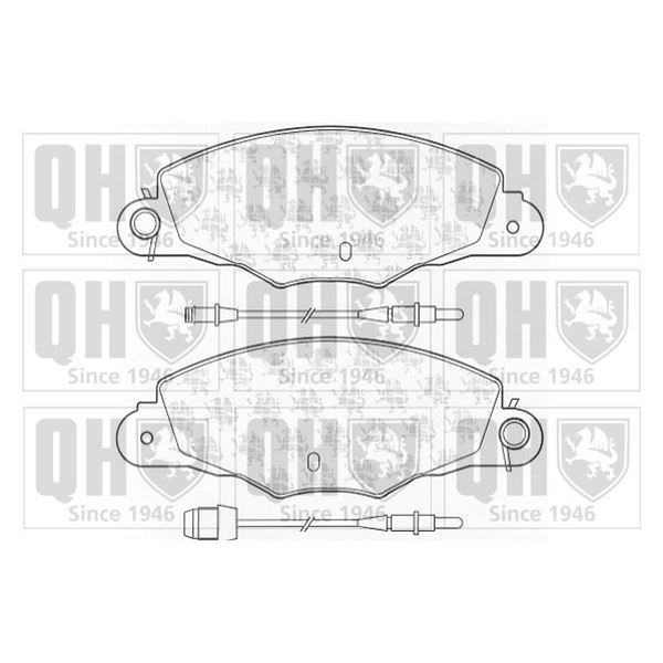 4 plaquettes de frein avant Quinton Hazell BP1077
