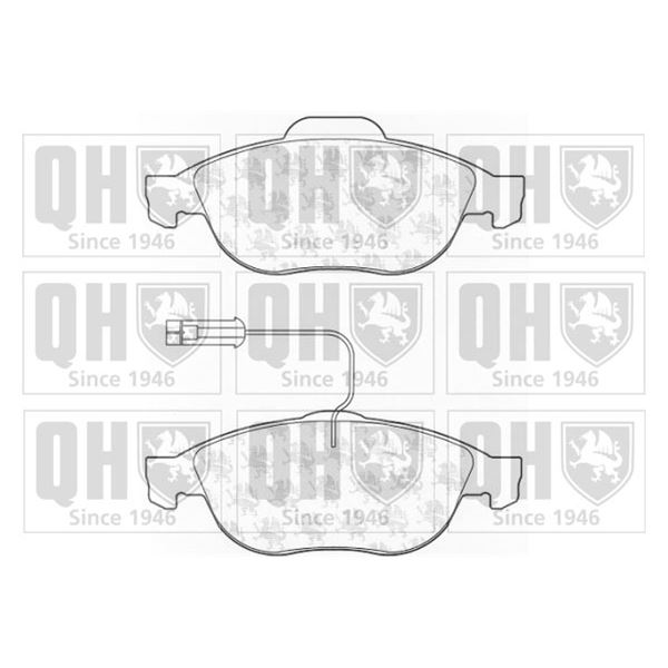 4 plaquettes de frein avant Quinton Hazell BP1078