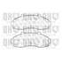 4 plaquettes de frein avant Quinton Hazell BP1079
