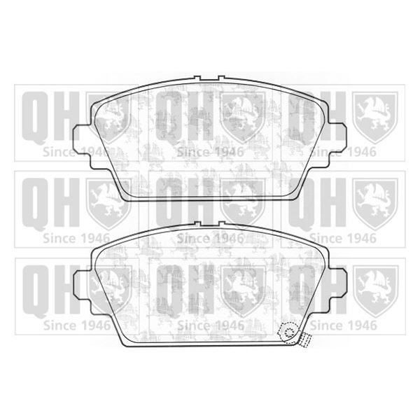 4 plaquettes de frein avant Quinton Hazell BP1092