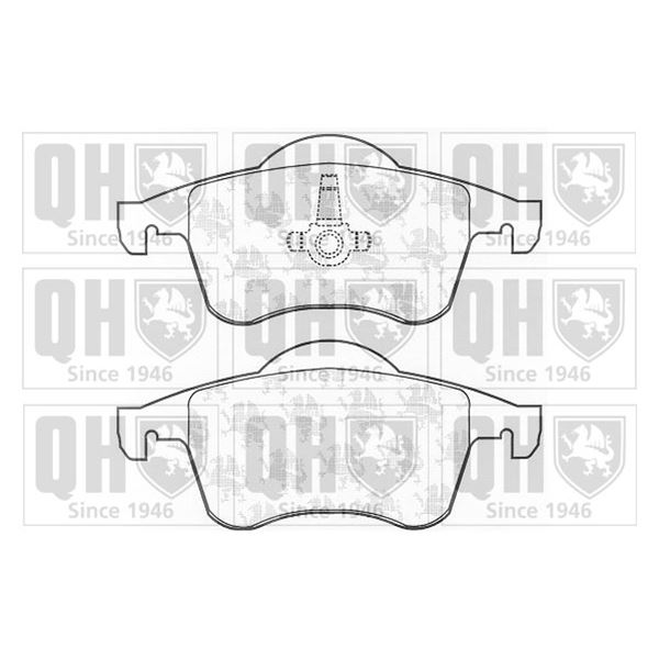 4 plaquettes de frein arrière Quinton Hazell BP1104